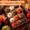 12 Pcs Fall Pumpkin Hanging Ornament 2 Inches Velvet Pumpkins